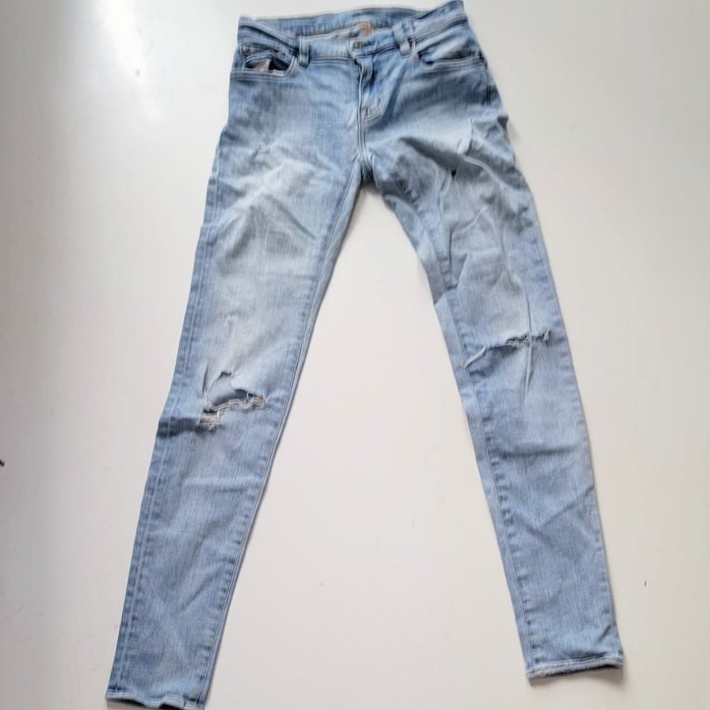 Ralph Lauren Demin & Supply Distressed Super Skinny Jean Light Wash 24/32